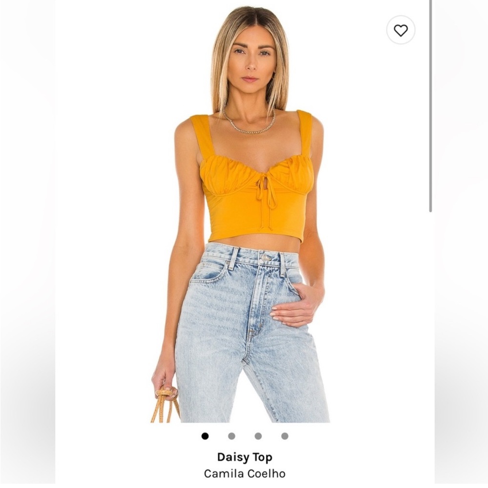NWT Camila Coelho Daisy Top Orange size Medium